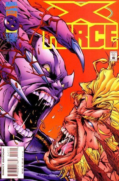 X-Force, Vol. 1 Under One Roof |  Issue#45A | Year:1995 | Series: X-Force | Pub: Marvel Comics | Direct Edition