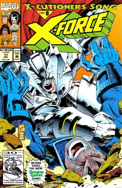 X-Force, Vol. 1 X-Cutioner's Song - Part 8: Sleeping With The Enemy |  Issue#17A | Year:1992 | Series: X-Force | Pub: Marvel Comics | Direct Edition