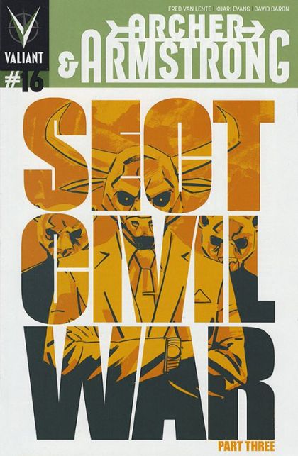 Archer & Armstrong, Vol. 2 Sect Civil War, Part Three: No One Wants to Rule the World |  Issue#16B | Year:2013 | Series:  | Pub: Valiant Entertainment | Michael Walsh Variant Cover