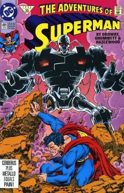 The Adventures of Superman A Good Head on Your Shoulders |  Issue#491A | Year:1992 | Series: Superman | Pub: DC Comics | Direct Edition