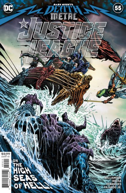 Justice League, Vol. 3 Dark Nights: Death Metal - Doom Metal, Part Three |  Issue#55A | Year:2020 | Series: Justice League | Pub: DC Comics | Liam Sharp Regular