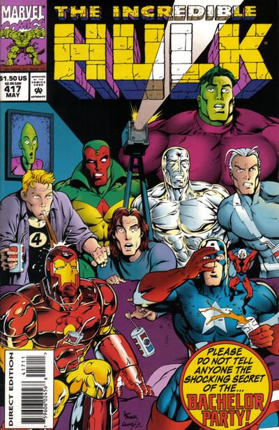 The Incredible Hulk, Vol. 1 Party Animals |  Issue#417A | Year:1994 | Series: Hulk | Pub: Marvel Comics | Direct Edition
