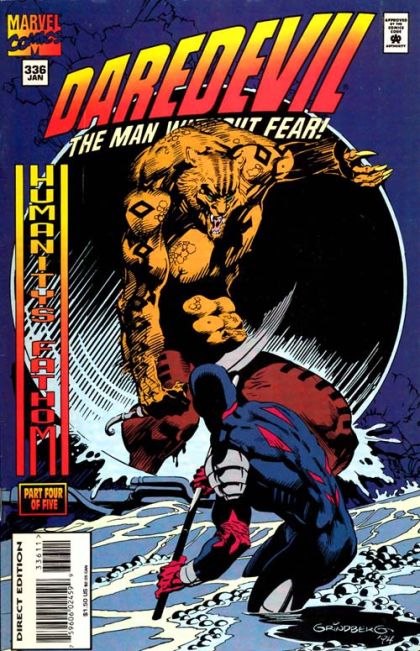 Daredevil, Vol. 1 Fathoms of Humanity, Part 4: Resurrection Of Duty |  Issue#336A | Year:1994 | Series: Daredevil | Pub: Marvel Comics | Direct Edition