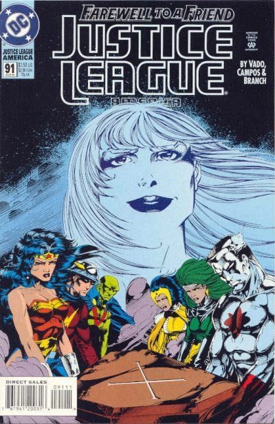 Justice League / International / America Heroes Passage |  Issue#91A | Year:1994 | Series: Justice League | Pub: DC Comics | Direct Edition