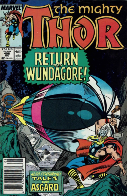 Thor, Vol. 1 Return To Wundagore! |  Issue#406B | Year:1989 | Series: Thor | Pub: Marvel Comics | Newsstand Edition