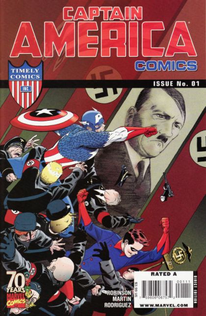 Captain America Comics 70th Anniversary Special What Makes The Man |  Issue#1A | Year:2009 | Series:  | Pub: Marvel Comics | Marcos Martin Regular Cover