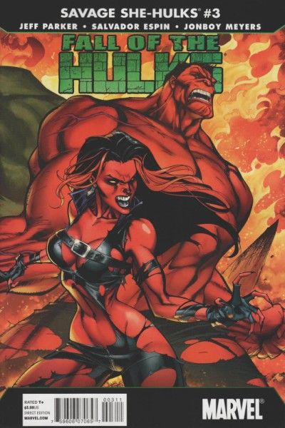 Fall of the Hulks: The Savage She-Hulks Fall of the Hulks - The Savage Sex, Part 3 |  Issue#3A | Year:2010 | Series: Hulk | Pub: Marvel Comics | J. Scott Campbell Regular