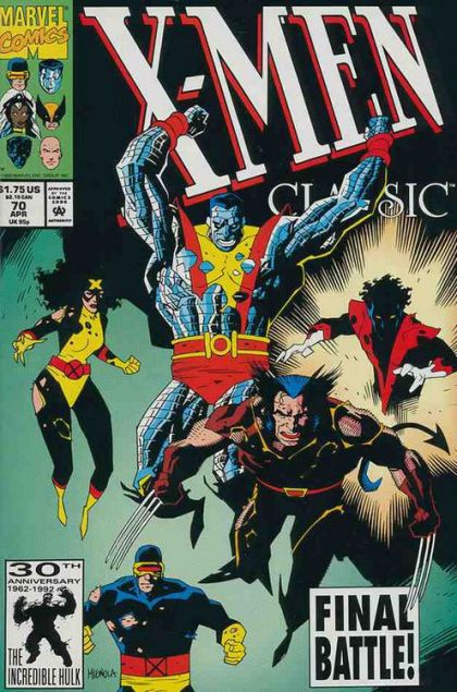 X-Men Classic Live Free or die! |  Issue#70A | Year:1992 | Series: X-Men | Pub: Marvel Comics