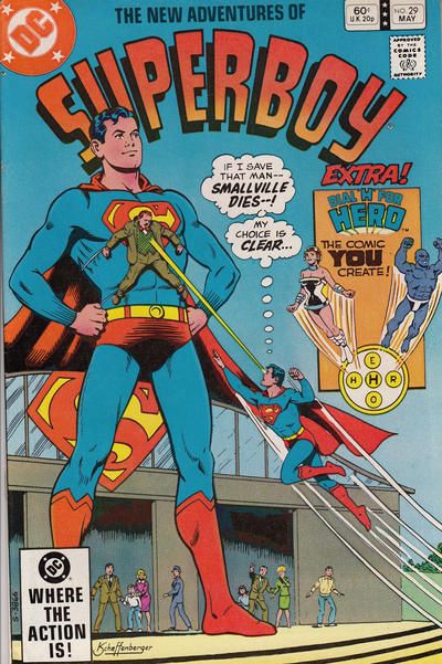 The New Adventures of Superboy The Man Who Took The Small Out Of Smallville / The Record-Breaking Debut of the Disc Jockey |  Issue#29A | Year:1982 | Series: Superman | Pub: DC Comics | Direct Edition