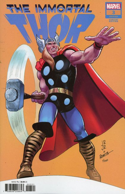 The Immortal Thor The Riddle of Raidho |  Issue#3B | Year:2023 | Series:  | Pub: Marvel Comics | John Romita Jr. & John Romita Sr. Variant