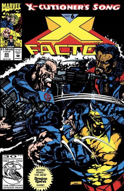 X-Factor, Vol. 1 X-Cutioner's Song - Part 6: Snikts And Bones |  Issue#85A | Year:1992 | Series: X-Factor | Pub: Marvel Comics | Direct Edition