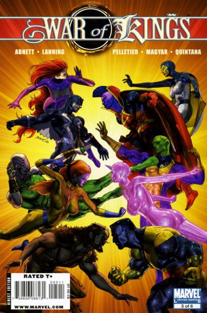 War of Kings War of Kings - In Rage and Blood and Fire |  Issue#5A | Year:2009 | Series:  | Pub: Marvel Comics | Brandon Peterson Regular Cover