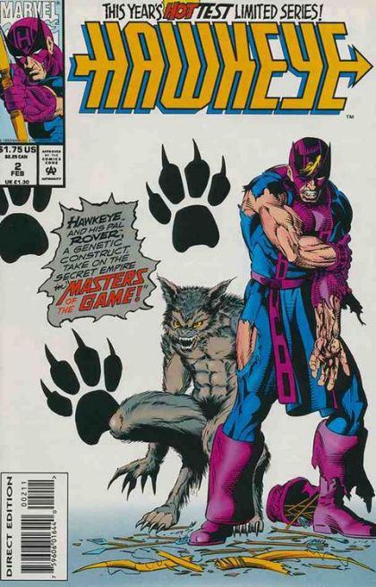 Hawkeye, Vol. 2 Masters of the Game |  Issue#2A | Year:1993 | Series: Hawkeye | Pub: Marvel Comics | Direct Edition