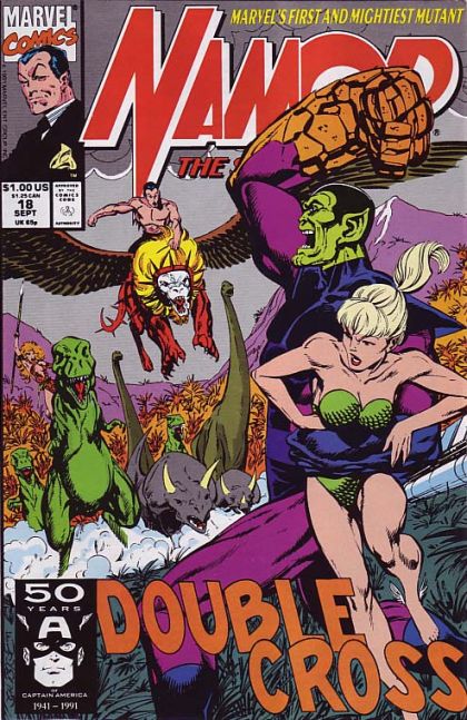 Namor, the Sub-Mariner Double Cross |  Issue#18A | Year:1991 | Series: Sub-Mariner | Pub: Marvel Comics | Direct Edition