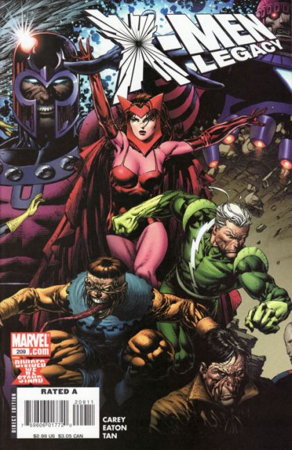X-Men: Legacy, Vol. 1 Divided We Stand  |  Issue#209A | Year:2008 | Series: X-Men | Pub: Marvel Comics | David Finch Regular