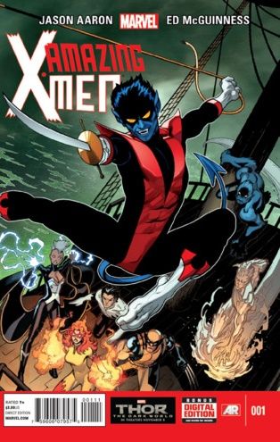 Amazing X-Men, Vol. 2 The Quest For Nightcrawler, Part One |  Issue#1A | Year:2013 | Series: X-Men | Pub: Marvel Comics | Regular Ed McGuinness Wraparound Cover