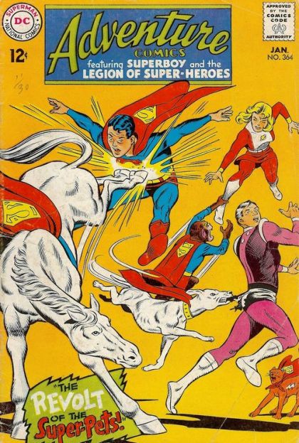 Adventure Comics, Vol. 1 The Revolt Of The Super-Pets! |  Issue#364 | Year:1967 | Series:  | Pub: DC Comics |