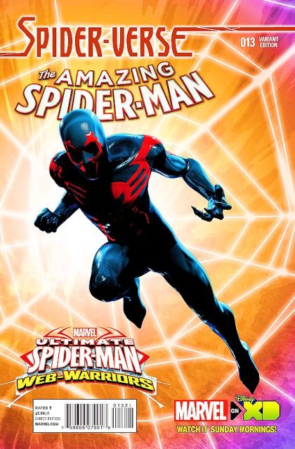 The Amazing Spider-Man, Vol. 3 Spider-Verse - Spider-Verse, Part Five: Spider-Men: No More |  Issue#13B | Year:2015 | Series: Spider-Man | Pub: Marvel Comics | Jeff Wamester Web Warriors Variant Cover