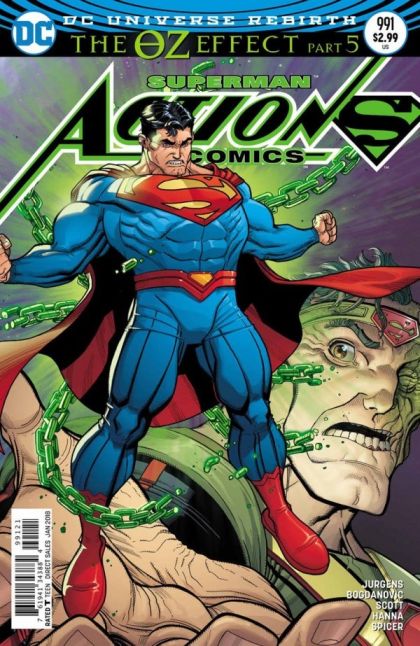 Action Comics, Vol. 3 The Oz Effect, Conclusion |  Issue#991B | Year:2017 | Series: Superman | Pub: DC Comics | Nick Bradshaw Non-Lenticular Variant