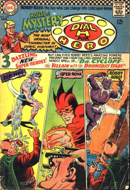House of Mystery, Vol. 1 Dr. Cyclops - The Villain with the Doomsday Stare; Marco Vs. Manhunter! |  Issue#164 | Year:1967 | Series: House of Mystery | Pub: DC Comics |