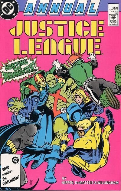 Justice League / International / America Annual Germ Warfare |  Issue#1A | Year:1987 | Series: JLA | Pub: DC Comics | Direct Edition