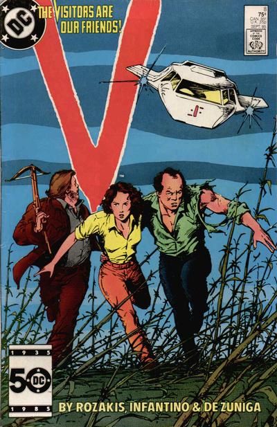 V Printers Devil |  Issue#8A | Year:1985 | Series: V | Pub: DC Comics | Direct Edition