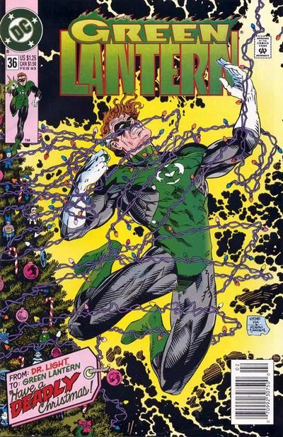 Green Lantern, Vol. 3 The Ghost of Christmas Light |  Issue#36B | Year:1993 | Series: Green Lantern | Pub: DC Comics | Newsstand Edition