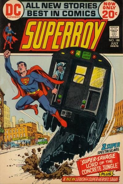 Superboy, Vol. 1 Super-Savage-- Master of Metropolis; Curse of the Blood Crystals |  Issue#188 | Year:1972 | Series: Superboy | Pub: DC Comics |