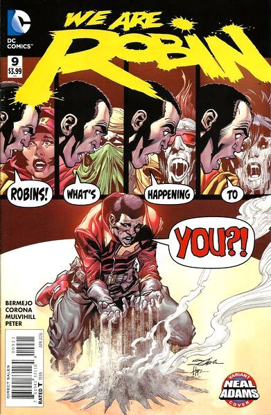 We Are Robin We are Jokers Part Two |  Issue#9B | Year:2016 | Series:  | Pub: DC Comics | Neal Admas Variant
