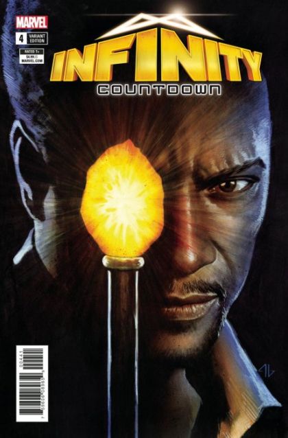 Infinity Countdown  |  Issue#4D | Year:2018 | Series:  | Pub: Marvel Comics | Variant Adi Granov Turk Holds Infinity Cover