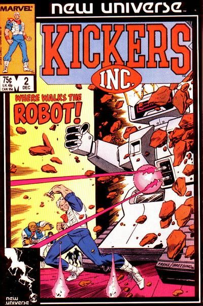 Kickers Inc. The Robot in My Rose Garden |  Issue#2A | Year:1986 | Series: New Universe | Pub: Marvel Comics | Direct Edition