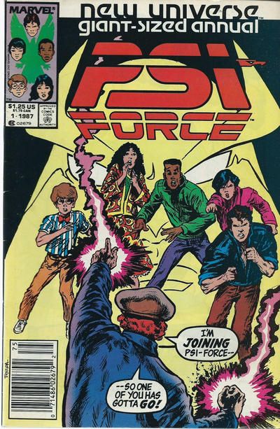 Psi Force Annual Secrets |  Issue#1B | Year:1987 | Series: New Universe | Pub: Marvel Comics