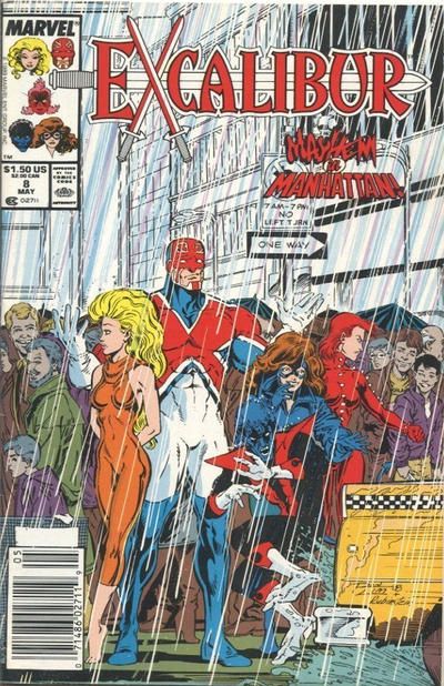 Excalibur, Vol. 1 Excalibur's New York Adventure |  Issue#8B | Year:1989 | Series: Excalibur | Pub: Marvel Comics |