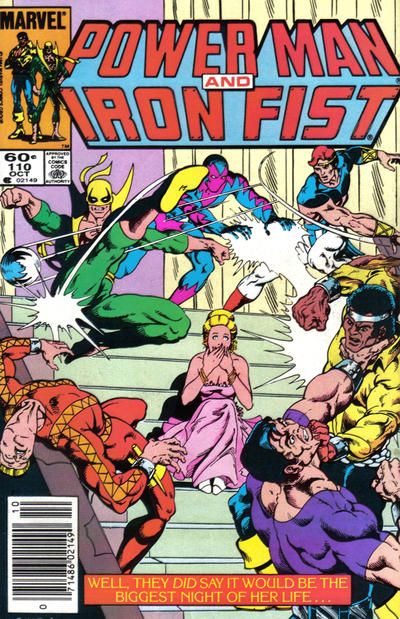Power Man And Iron Fist, Vol. 1 O Deadly Debutante! |  Issue#110B | Year:1984 | Series: Power Man and Iron Fist | Pub: Marvel Comics | Newsstand Edition