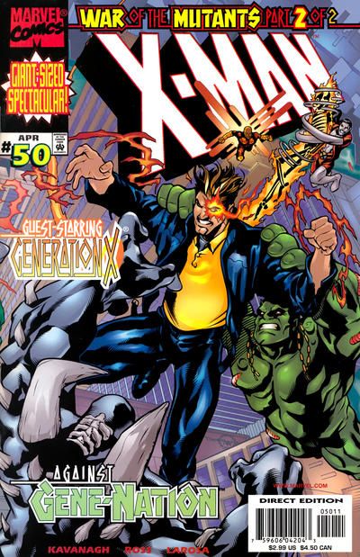 X-Man War of the Mutants - New Blood |  Issue#50A | Year:1999 | Series: X-Men | Pub: Marvel Comics | Direct Edition