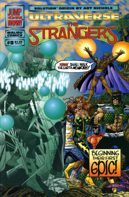 The Strangers Taken By The Sky! |  Issue#8A | Year:1994 | Series: The Strangers | Pub: Malibu Comics | Direct Edition