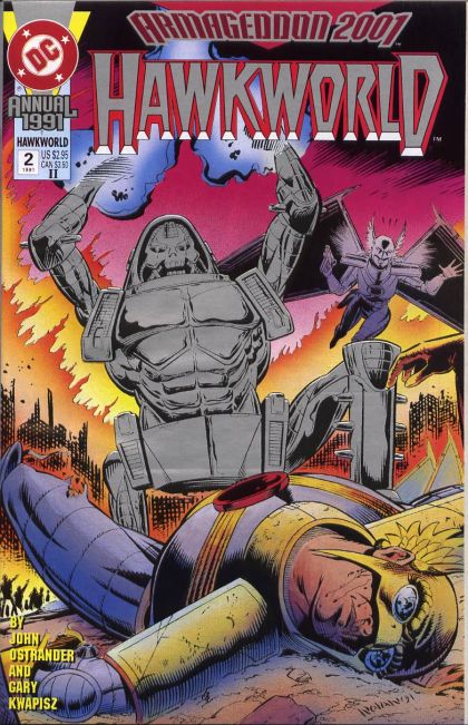 Hawkworld, Vol. 2 Annual Armageddon 2001 - Racing Against Time |  Issue#2B | Year:1991 | Series: Hawkworld | Pub: DC Comics | 2nd Print