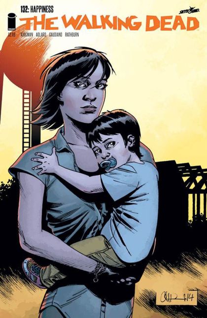 The Walking Dead A New Beginning, Happiness |  Issue#132A | Year:2014 | Series: The Walking Dead | Pub: Image Comics | Charlie Adlard & Dave Stewart Regular Cover