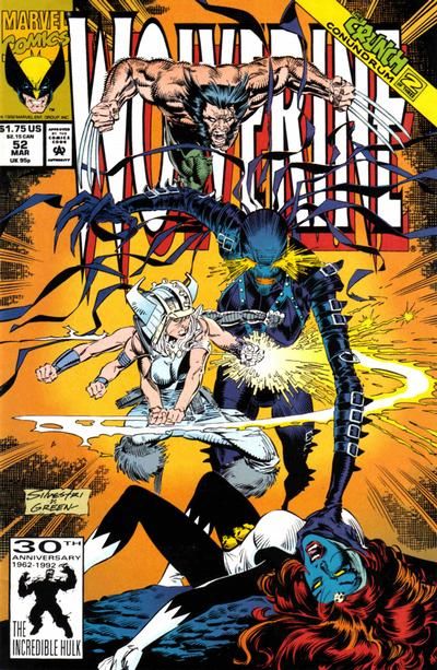Wolverine, Vol. 2 The Crunch Conundrum, Part 2: Citadel At The End Of Time |  Issue#52A | Year:1992 | Series: Wolverine | Pub: Marvel Comics | Direct Edition
