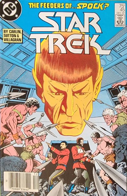 Star Trek, Vol. 1 The Return of the Serpent, Part III: Devil Down Below |  Issue#45B | Year:1987 | Series: Star Trek | Pub: DC Comics | Newsstand Edition