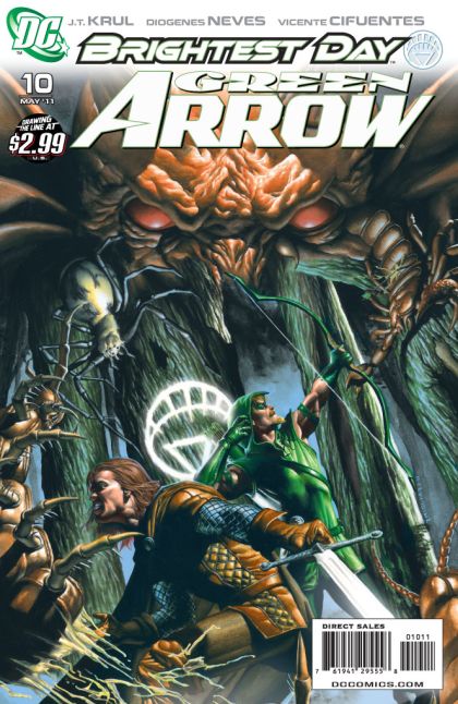 Green Arrow, Vol. 4 Brightest Day - The Valley of The Shadow of Death |  Issue#10A | Year:2011 | Series: Green Arrow | Pub: DC Comics | Rodolfo Migliari Regular Cover