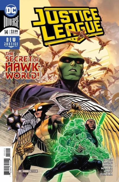 Justice League, Vol. 3 Escape From Hawkworld, Part One |  Issue#14A | Year:2018 | Series: Justice League | Pub: DC Comics | Jim Cheung Regular