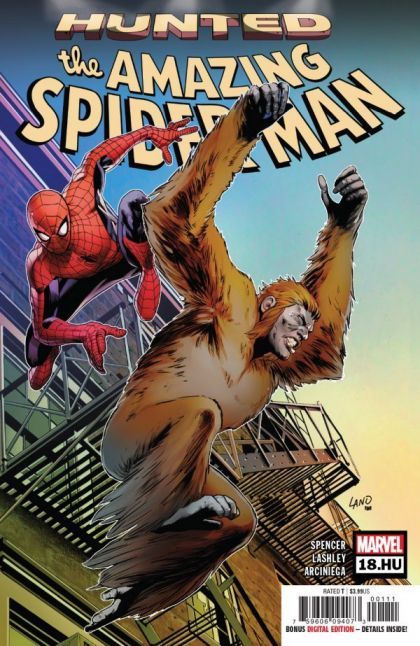 The Amazing Spider-Man, Vol. 5 Hunted, Tie-In |  Issue#18.HU A | Year:2019 | Series: Spider-Man | Pub: Marvel Comics | Greg Land Regular Cover