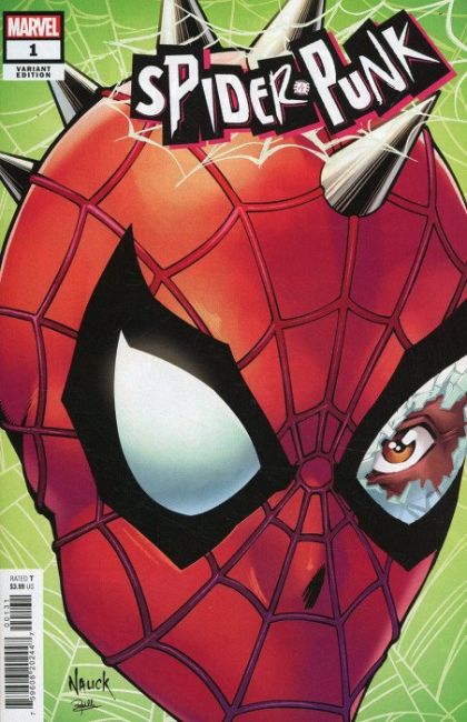 Spider-Punk  |  Issue#1C | Year:2022 | Series:  | Pub: Marvel Comics | Todd Nauck Headshot Variant