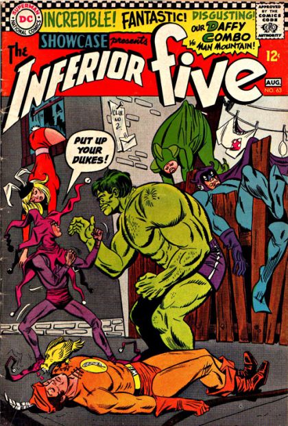 Showcase The Inferior Five : Conquer Man-Mountain... Because He's There |  Issue#63 | Year:1966 | Series: Showcase | Pub: DC Comics |