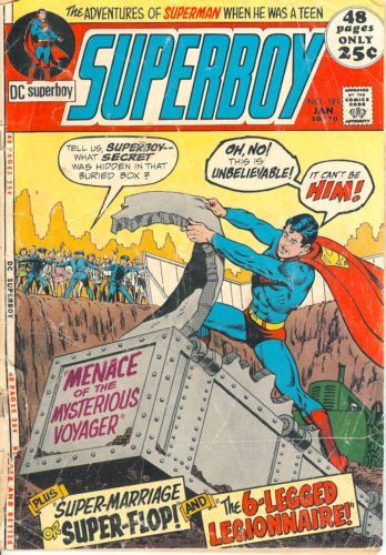Superboy, Vol. 1 The Menace Of The Mysterious Voyager!; The Six-Legged Legionnaire!; Super-Marriage... or Super-Flop? |  Issue