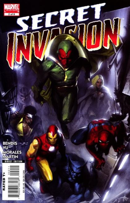 Secret Invasion, Vol. 1 Secret Invasion - Secret Invasion, Part 2 |  Issue#2A | Year:2008 | Series: Secret Invasion | Pub: Marvel Comics | Gabriele Dell'Otto Regular Cover
