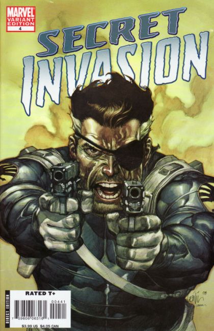Secret Invasion, Vol. 1 Secret Invasion - Part 4 |  Issue#4D | Year:2008 | Series: Secret Invasion | Pub: Marvel Comics | Leinil Francis Yu Cover Variant