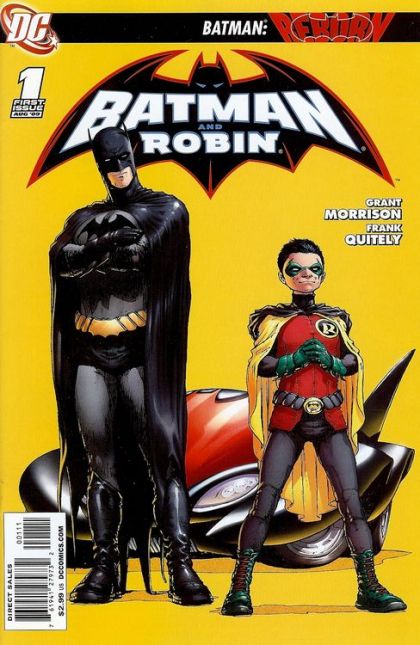 Batman and Robin, Vol. 1 Batman: Reborn - Part One |  Issue#1A | Year:2009 | Series: Batman | Pub: DC Comics | Frank Quitely Regular Cover