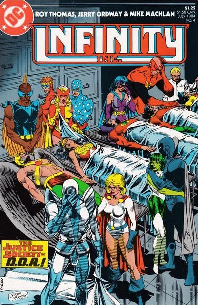 Infinity Inc., Vol. 1 The Generations Saga, Origins and Outcasts! |  Issue#4 | Year:1984 | Series: Infinity Inc. | Pub: DC Comics |